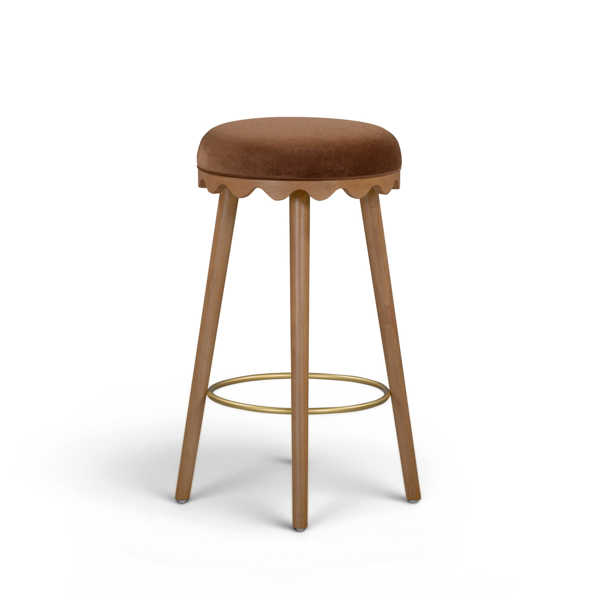 Oodle Performance Vegan Mohair Bar and Counter Stool - TOV-D54967