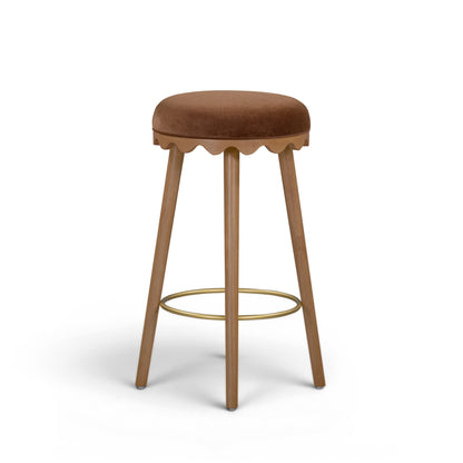 Oodle Performance Vegan Mohair Bar and Counter Stool - TOV-D54967
