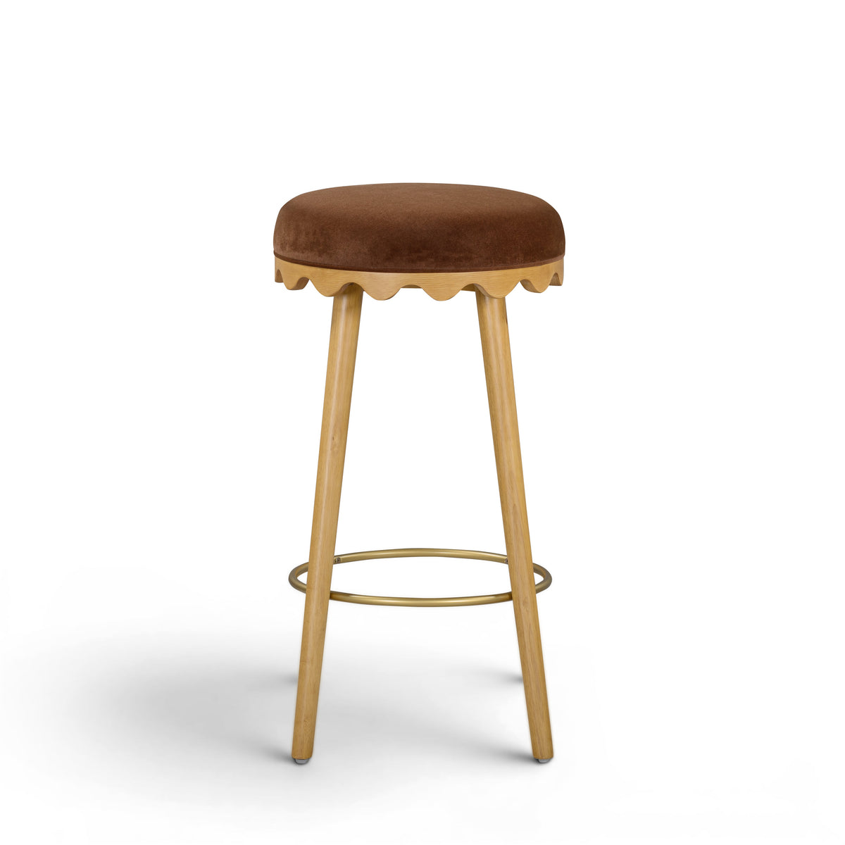 Oodle Performance Vegan Mohair Bar and Counter Stool - TOV-D54964