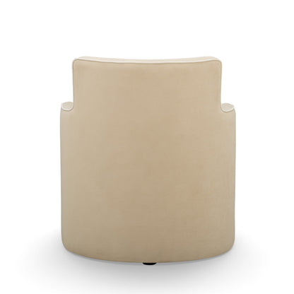 Passe Tasseled Velvet Swivel Accent Chair
