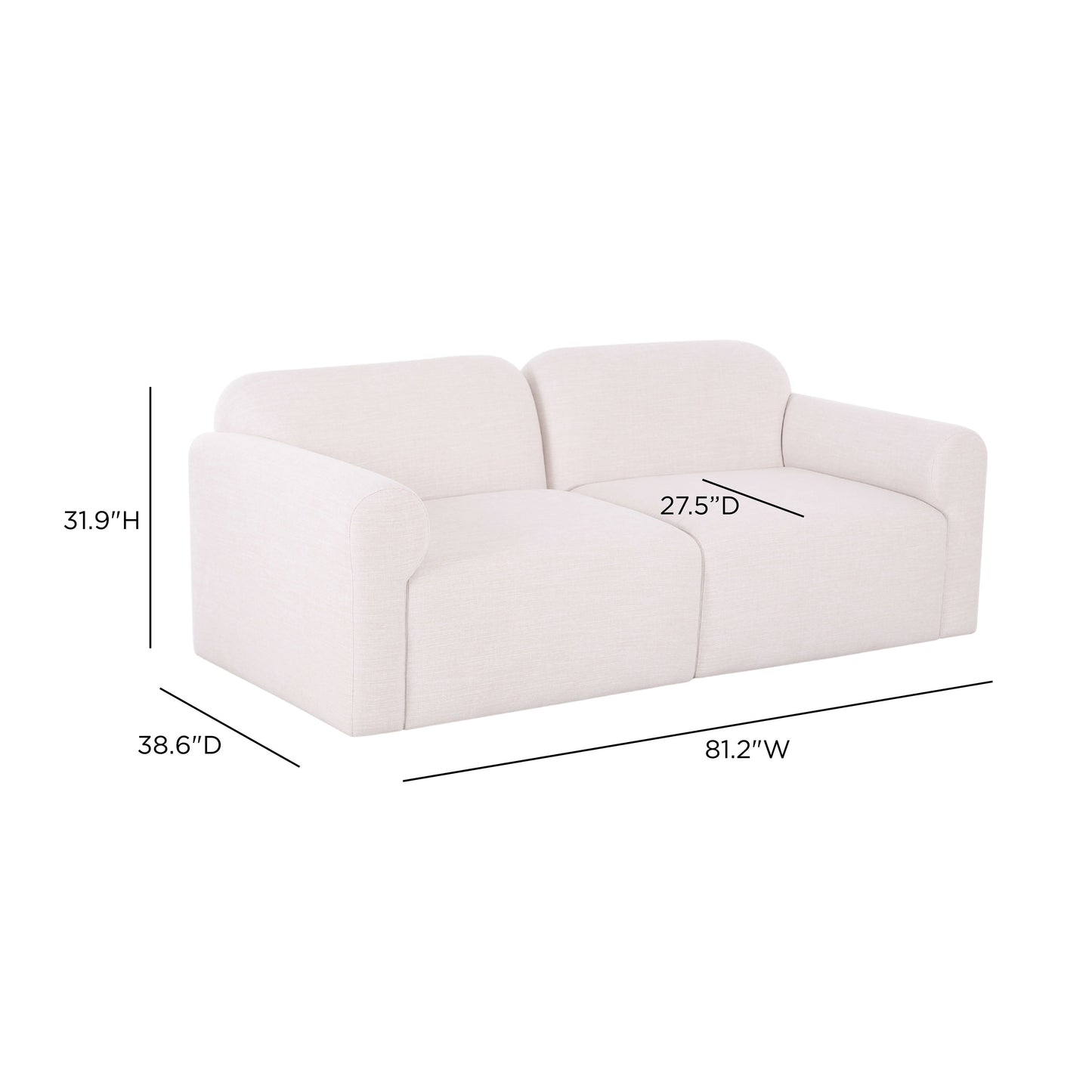 Gorge Modular Loveseat - TOV-L69413-LO