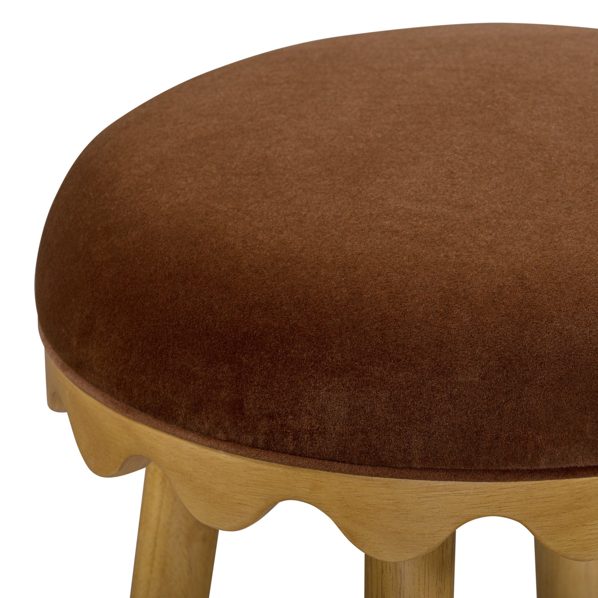 Oodle Performance Vegan Mohair Bar and Counter Stool - TOV-D54964