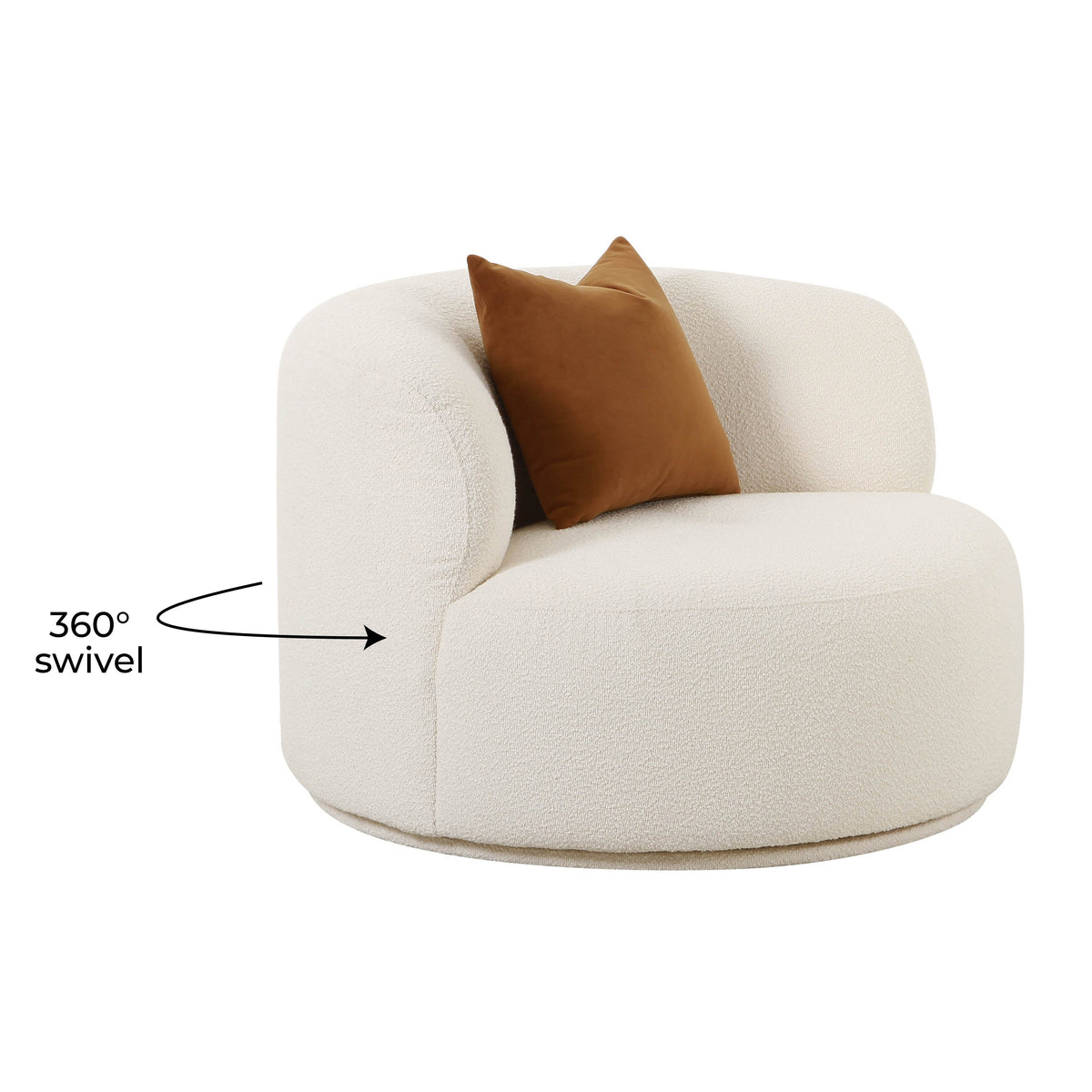 Fickle Swivel Accent Chair - TOV-S68671