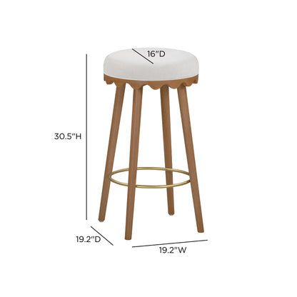 Oodle Performance Vegan Mohair Bar and Counter Stool - TOV-D54966