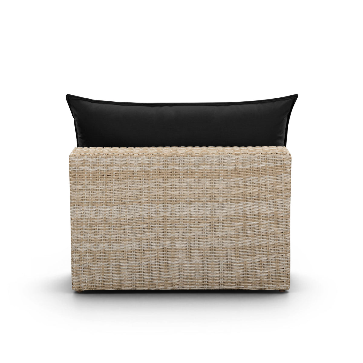 Cali Performance Fabric & Wicker Outdoor Armless Chair - REN-O11243-AC
