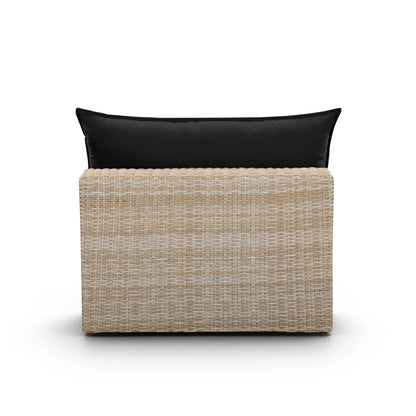 Cali Performance Fabric & Wicker Outdoor Armless Chair - REN-O11243-AC
