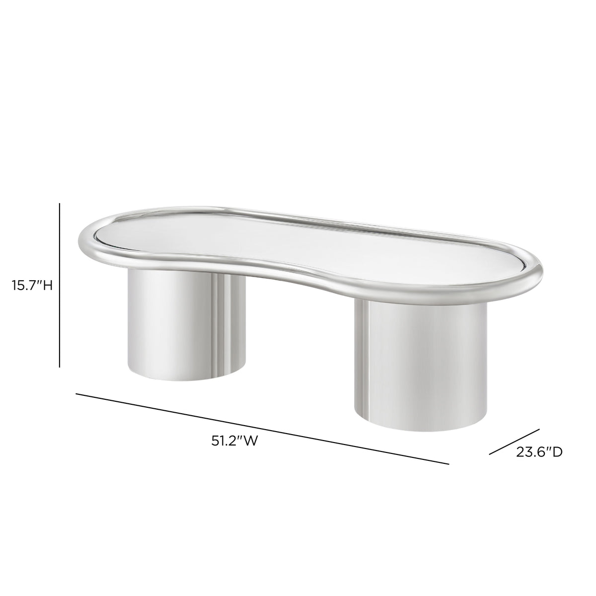 Sorya Chrome Coffee Table - TOV-OC69409