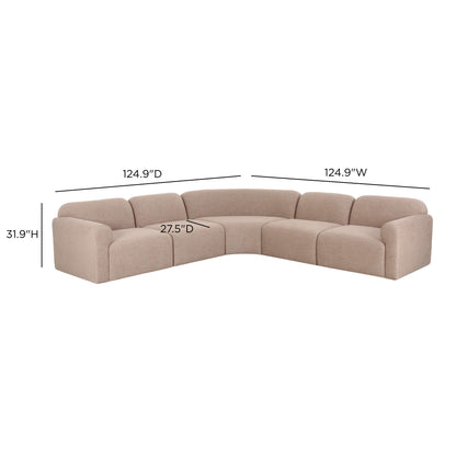 Gorge 5-Piece Modular Corner Sectional - TOV-L69415-SEC