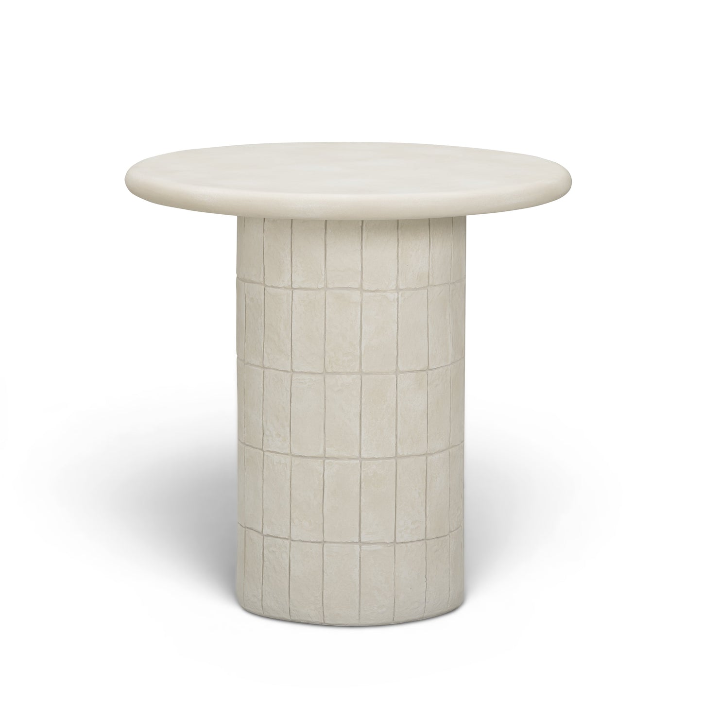 Fafo Beige Indoor/Outdoor Concrete Side Table - TOV-OC55032