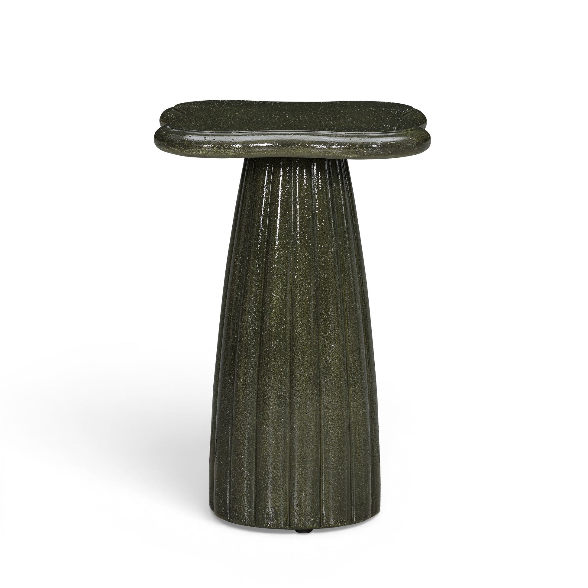 Addison Green Concrete Indoor/Outdoor Side Table - TOV-OC55057
