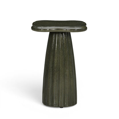 Addison Green Concrete Indoor/Outdoor Side Table - TOV-OC55057