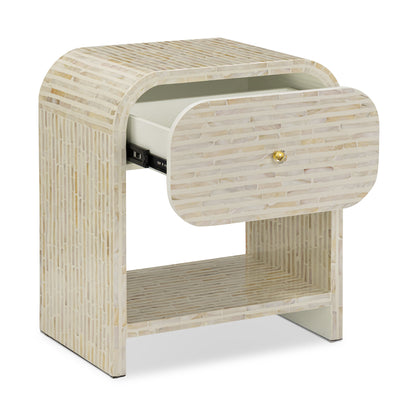 Borno Mother of Pearl Nightstand - TOV-B54951