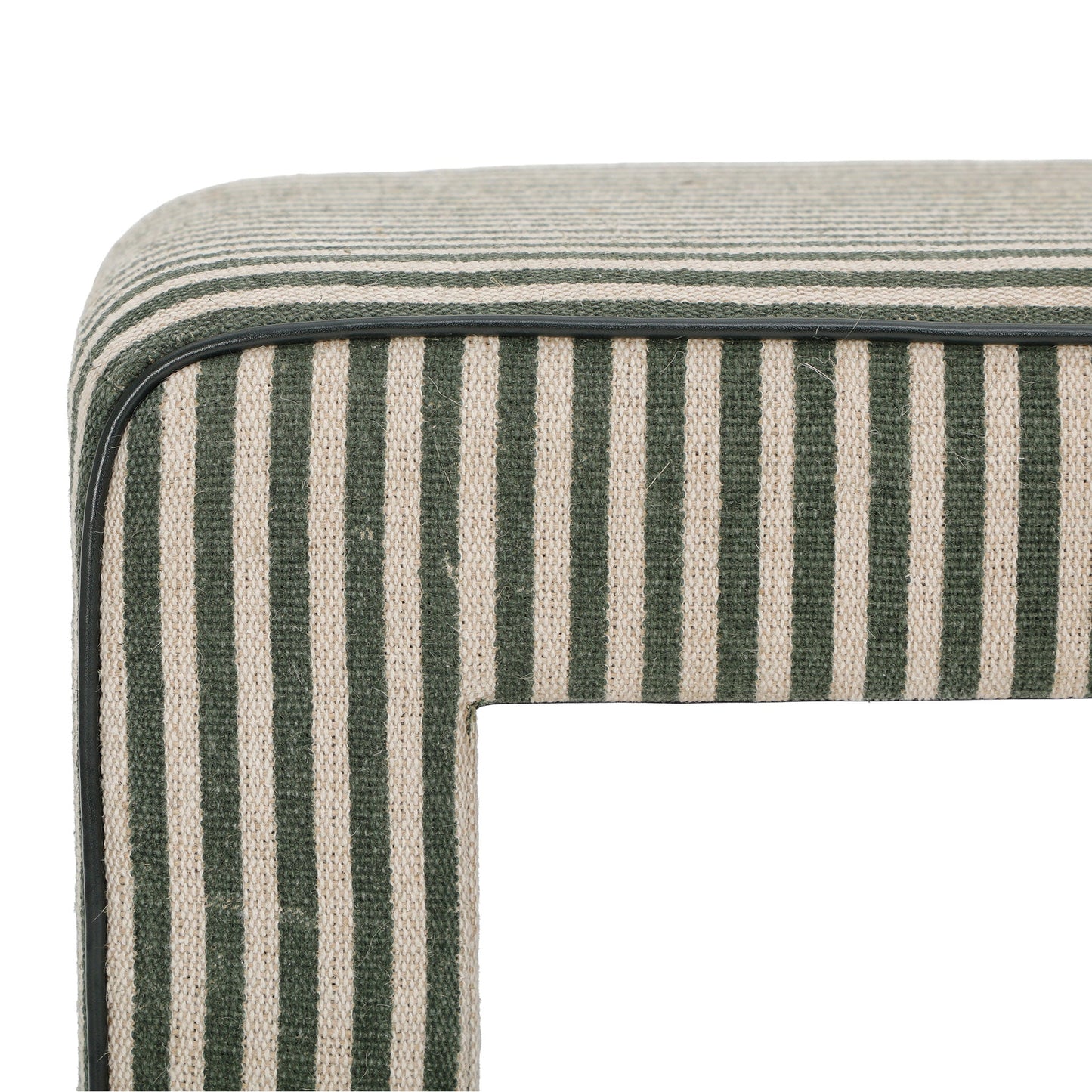 Byron Square Cotton Jute Ottoman