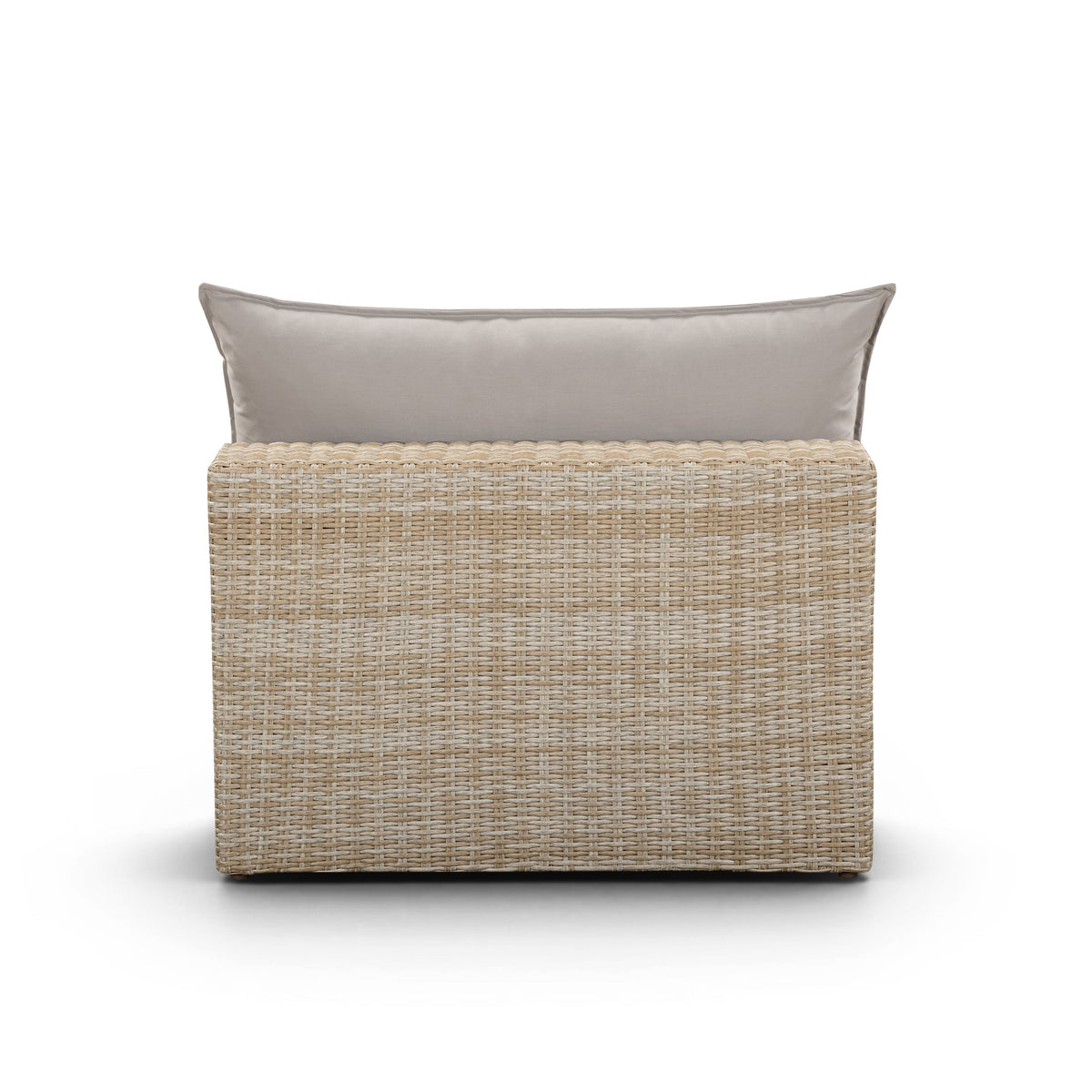 Cali Performance Fabric & Wicker Outdoor Armless Chair - REN-O11233-AC