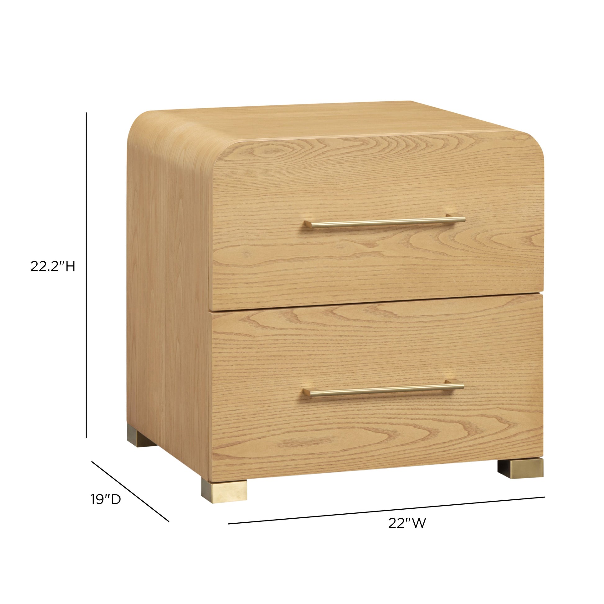 Marissa Ash 2-Drawer Nightstand - TOV-B55021