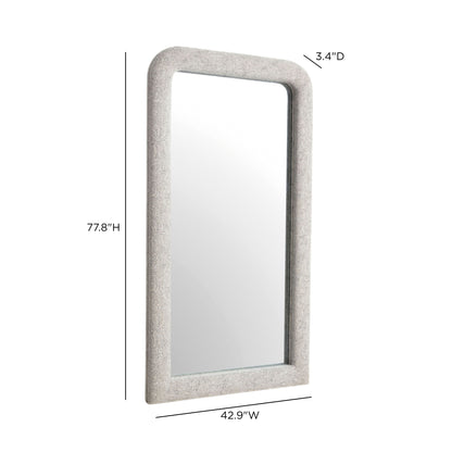 Heidi 43"X78" Upholstered Oversized Floor Mirror - TOV-C69459