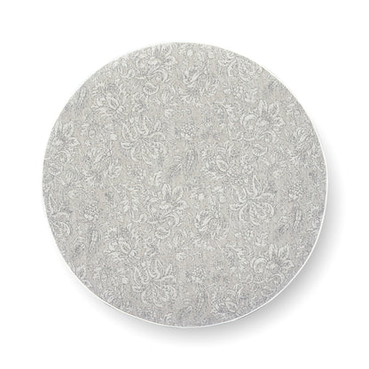 Tassy Tasseled Round Ottoman - TOV-OC69536