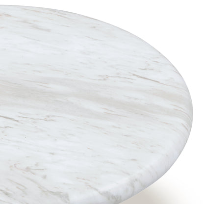Juju 2-Piece Faux Marble Indoor/Outdoor Nesting Coffee Table Set