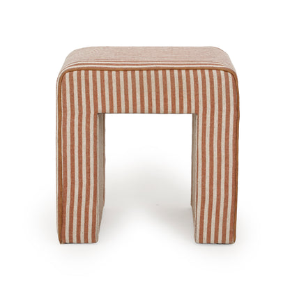 Byron Square Cotton Jute Ottoman