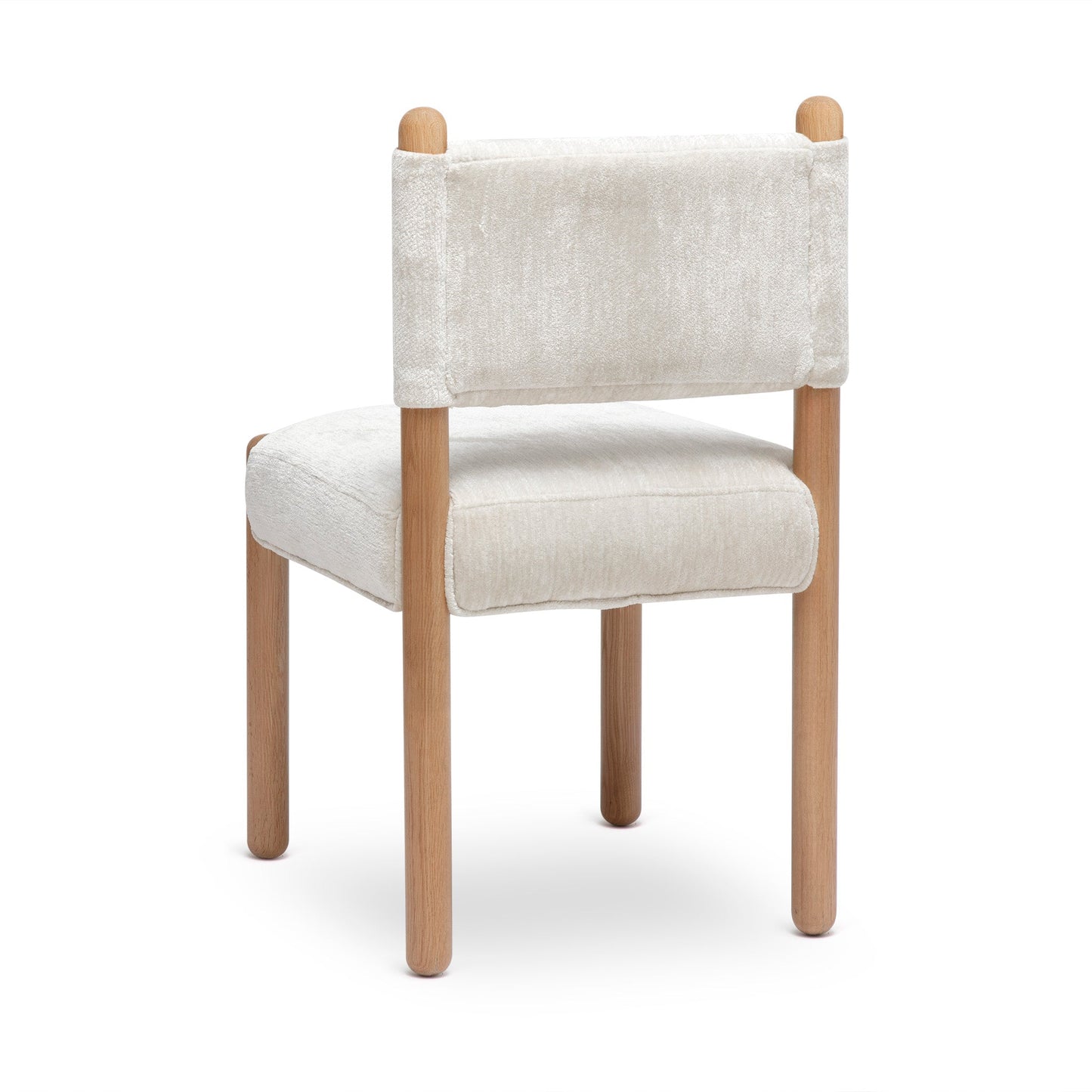 Bruno Thick Performance Chenille Straight Back Dining Chair - TOV-D69554