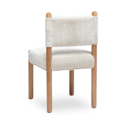 Bruno Thick Performance Chenille Straight Back Dining Chair - TOV-D69554