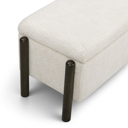 Abby Nubby Fabric Storage Bench - TOV-OC55020
