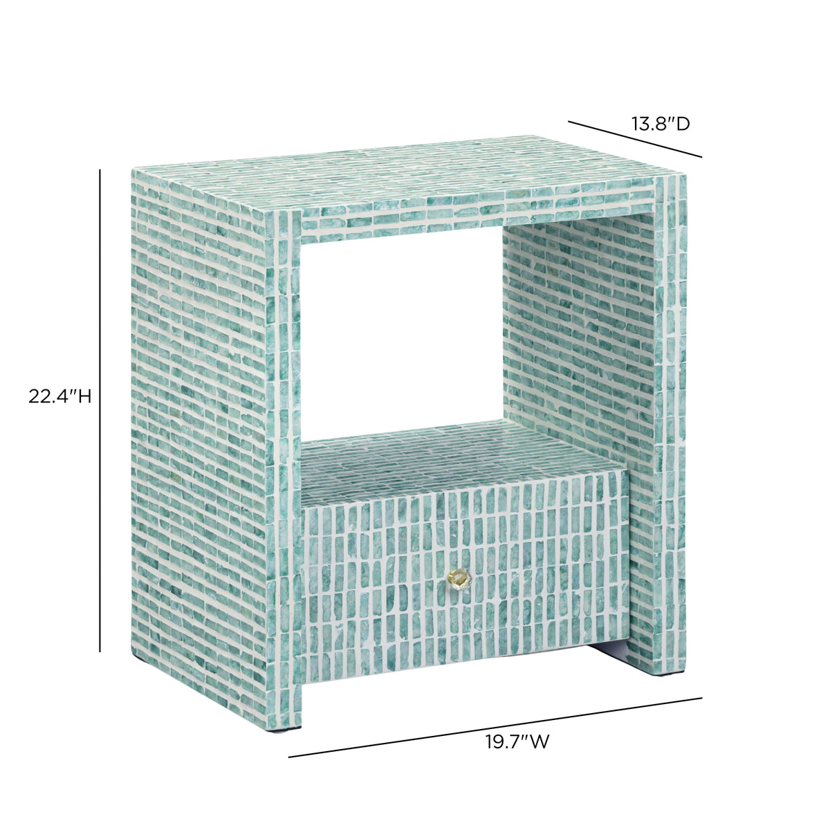 Tia Mother of Pearl Nightstand - TOV-B54952