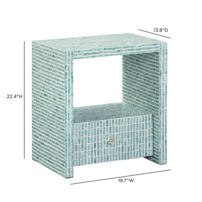 Tia Mother of Pearl Nightstand - TOV-B54952