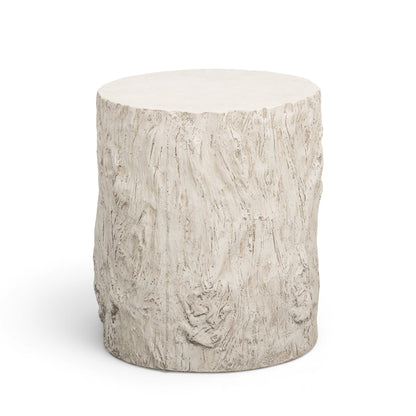 Fawn Driftwood Concrete Indoor/Outdoor Side Table