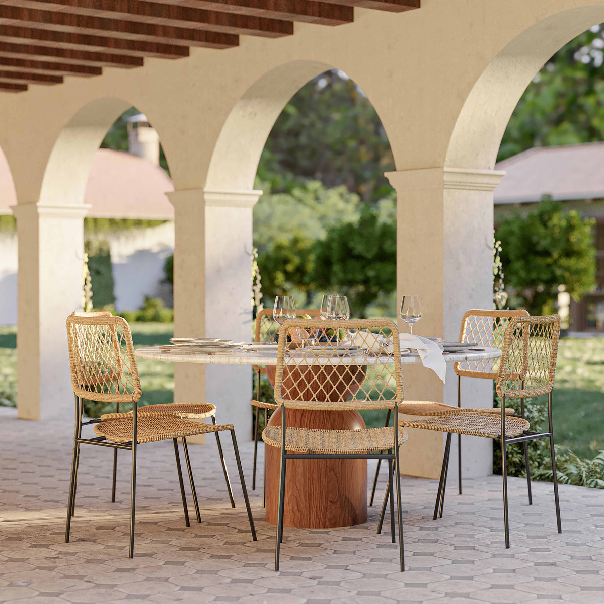 Cynthia Concrete Indoor/Outdoor Dining Table - TOV-D54319