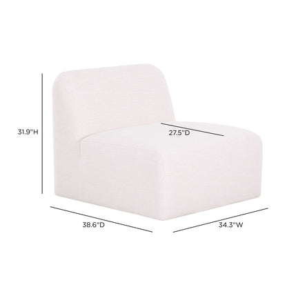 Gorge Modular Armless Chair - TOV-L69413-AC