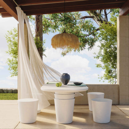 Margot Indoor/Outdoor Concrete Stool - TOV-O54298