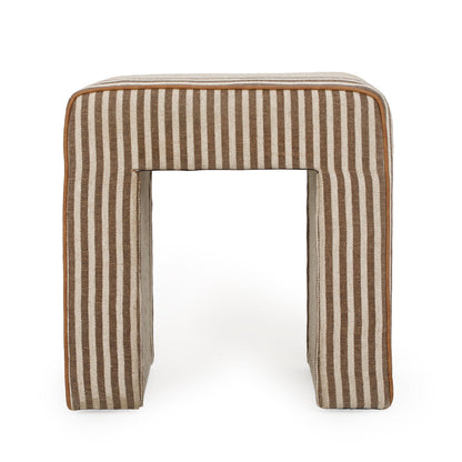 Byron Square Cotton Jute Ottoman