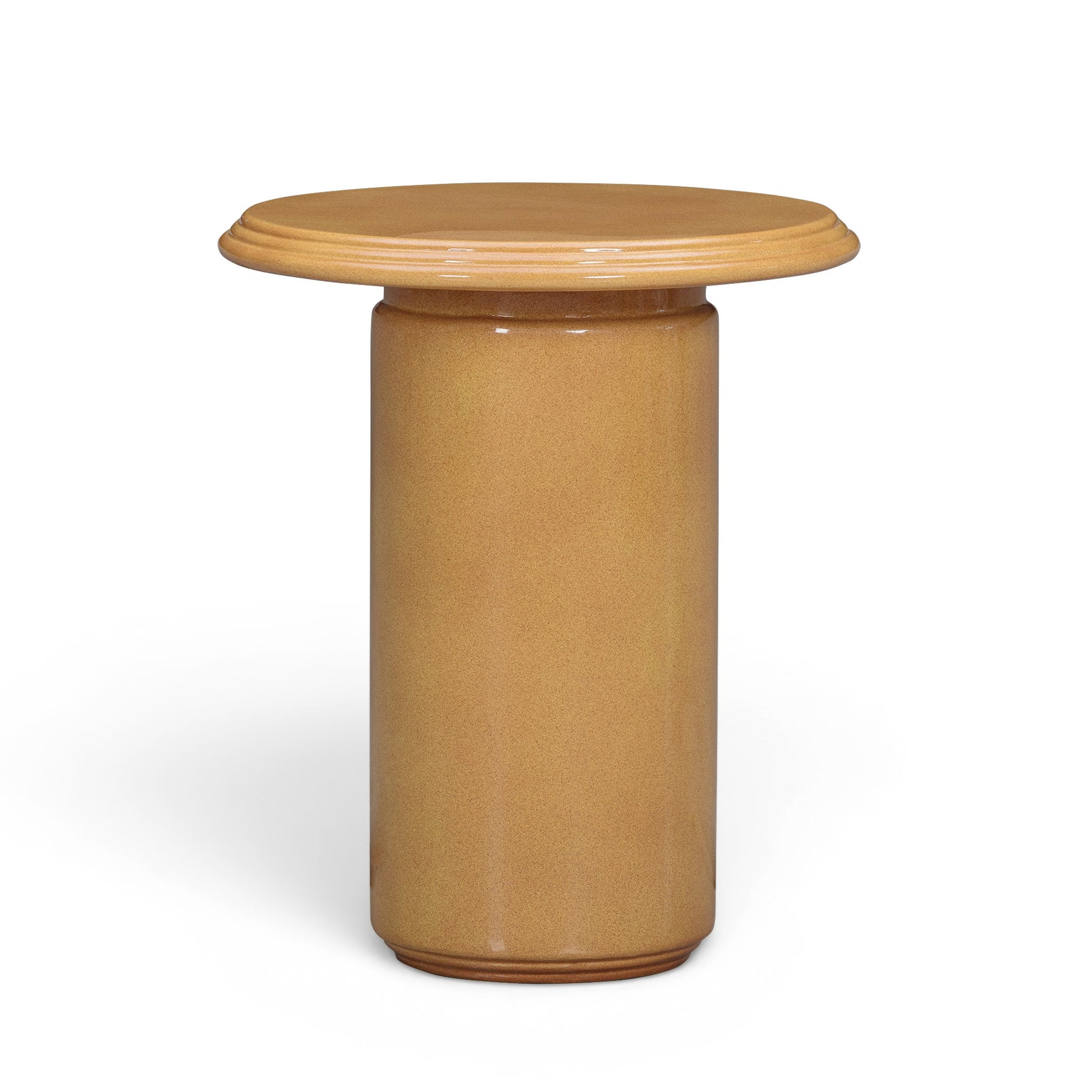 Tate Turmeric Concrete Indoor/Outdoor Side Table - Main