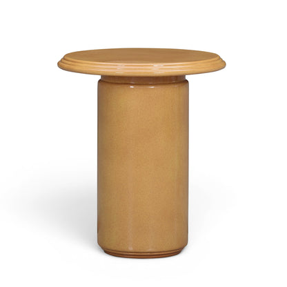 Tate Turmeric Concrete Indoor/Outdoor Side Table - Main