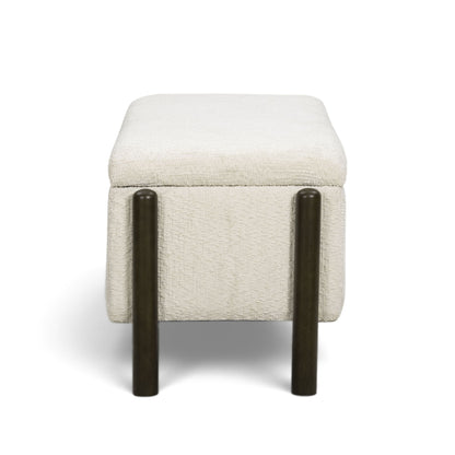 Abby Nubby Fabric Storage Bench - TOV-OC55020