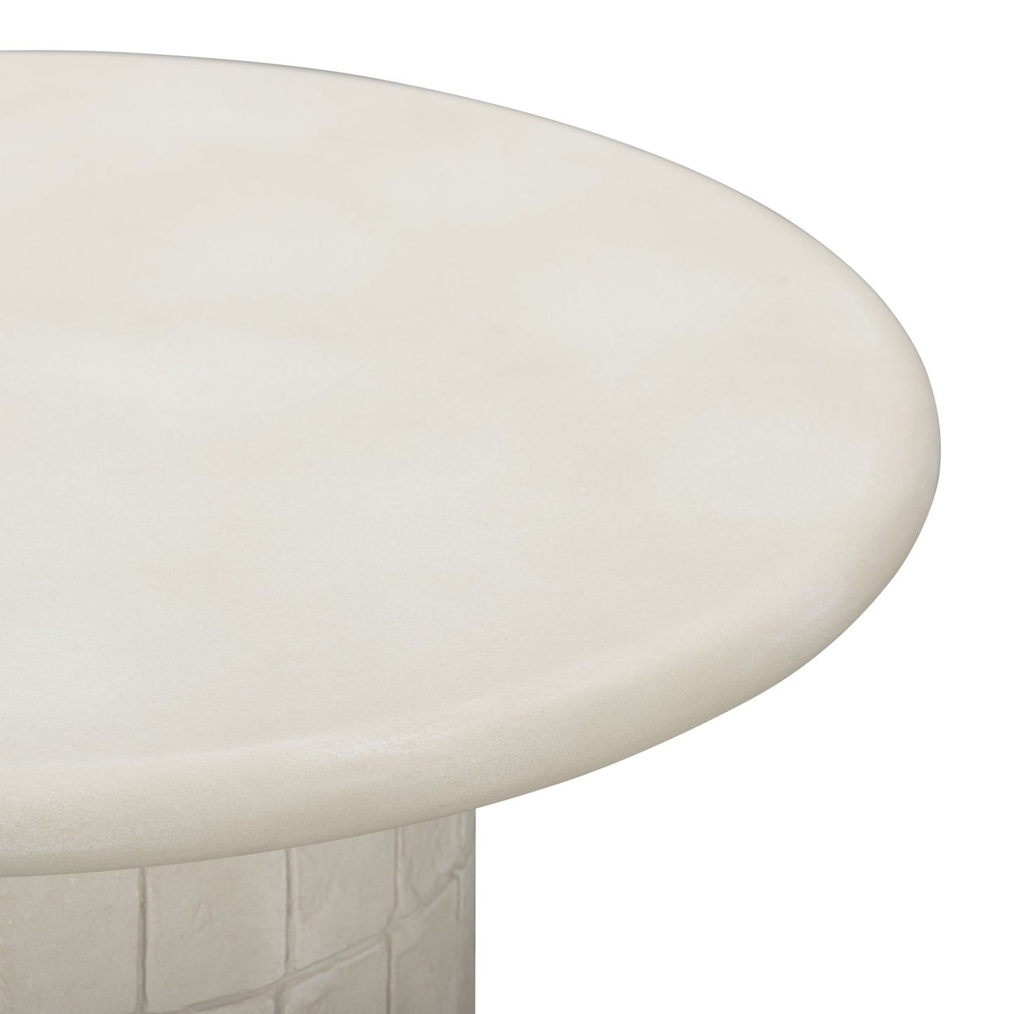Fafo Beige Indoor/Outdoor Concrete Side Table - TOV-OC55032