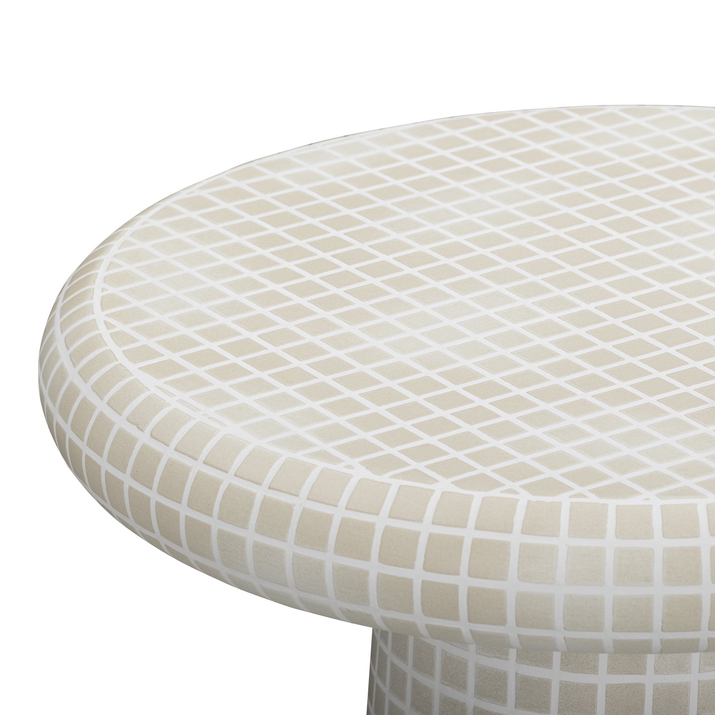 Monica Tiled Pattern Indoor/Outdoor Side Table - TOV-OC54940