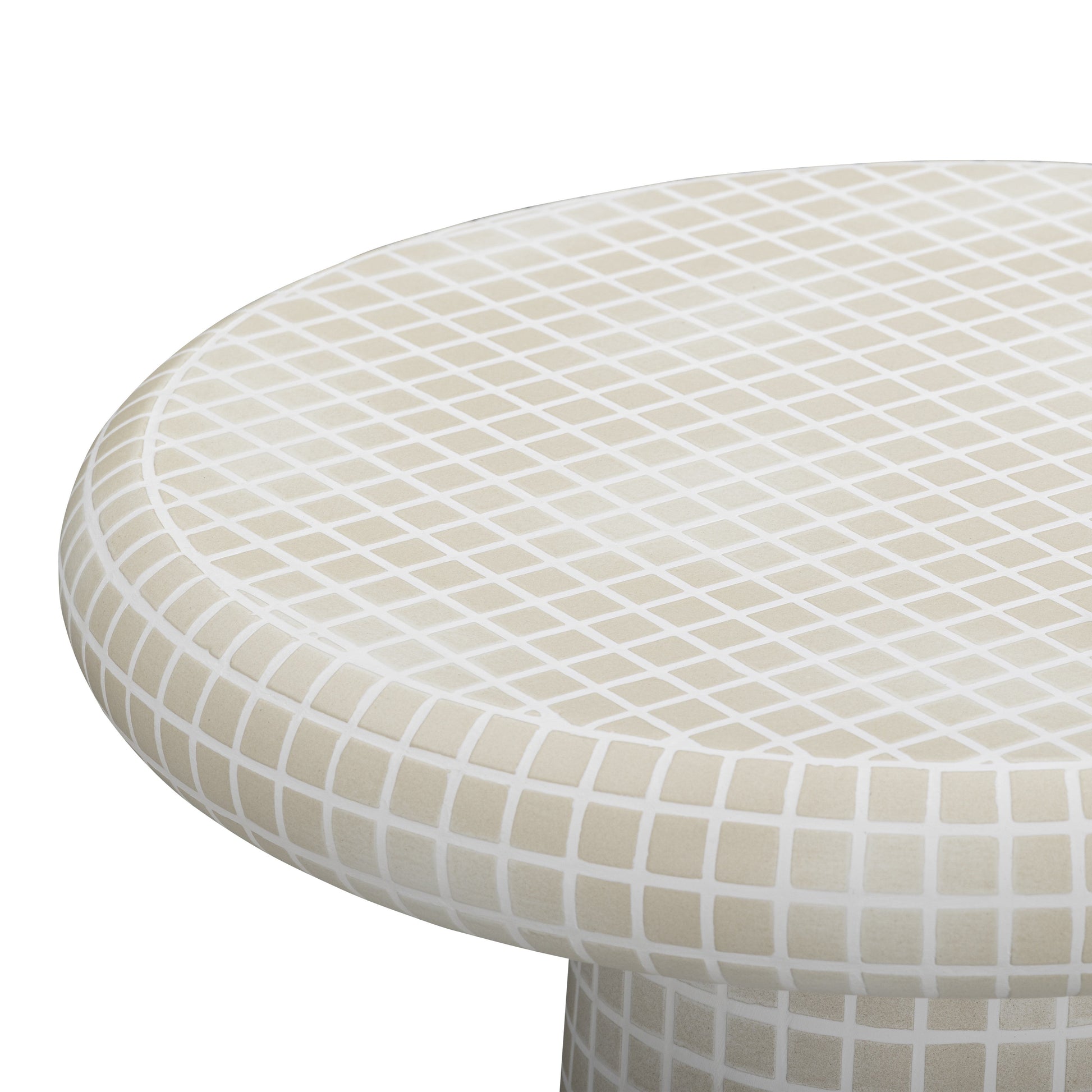 Monica Tiled Pattern Indoor/Outdoor Side Table - TOV-OC54940