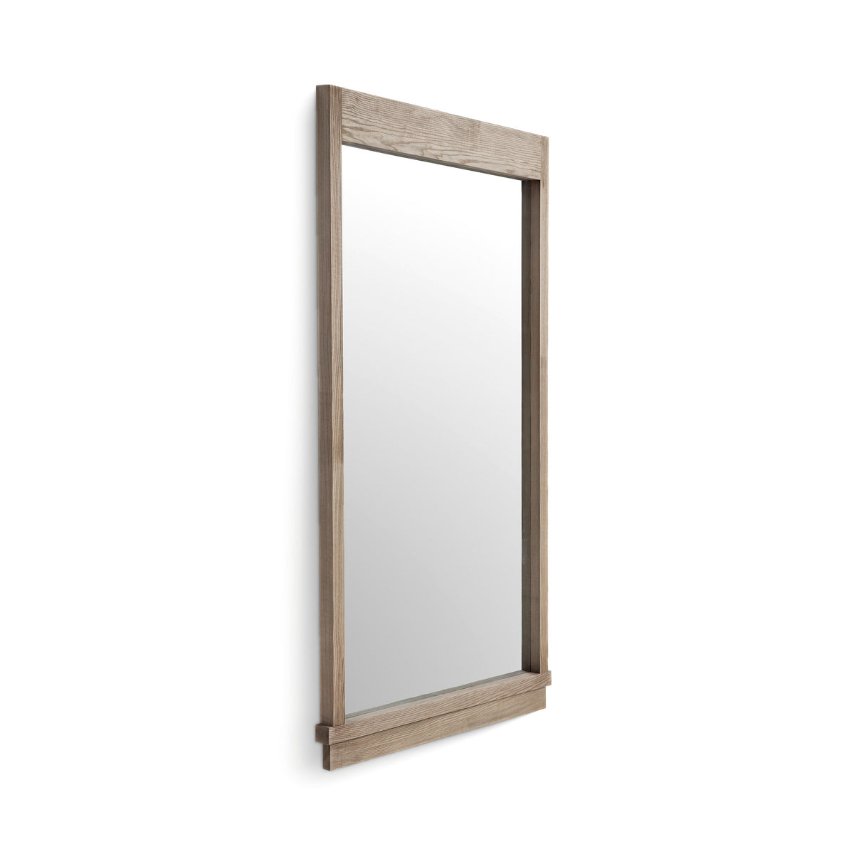 Aimee 44"X77" Solid Brushed Ash Floor Mirror - TOV-C69398