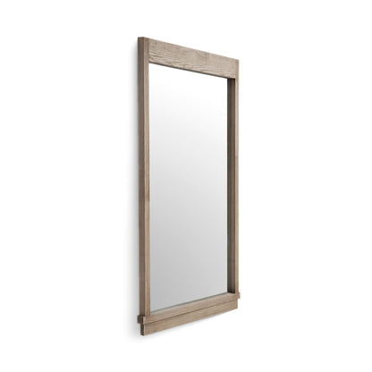 Aimee 44"X77" Solid Brushed Ash Floor Mirror - TOV-C69398