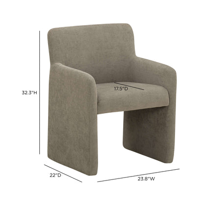 Crawley Performance Linen Chenille Dining Chair - TOV-D54994