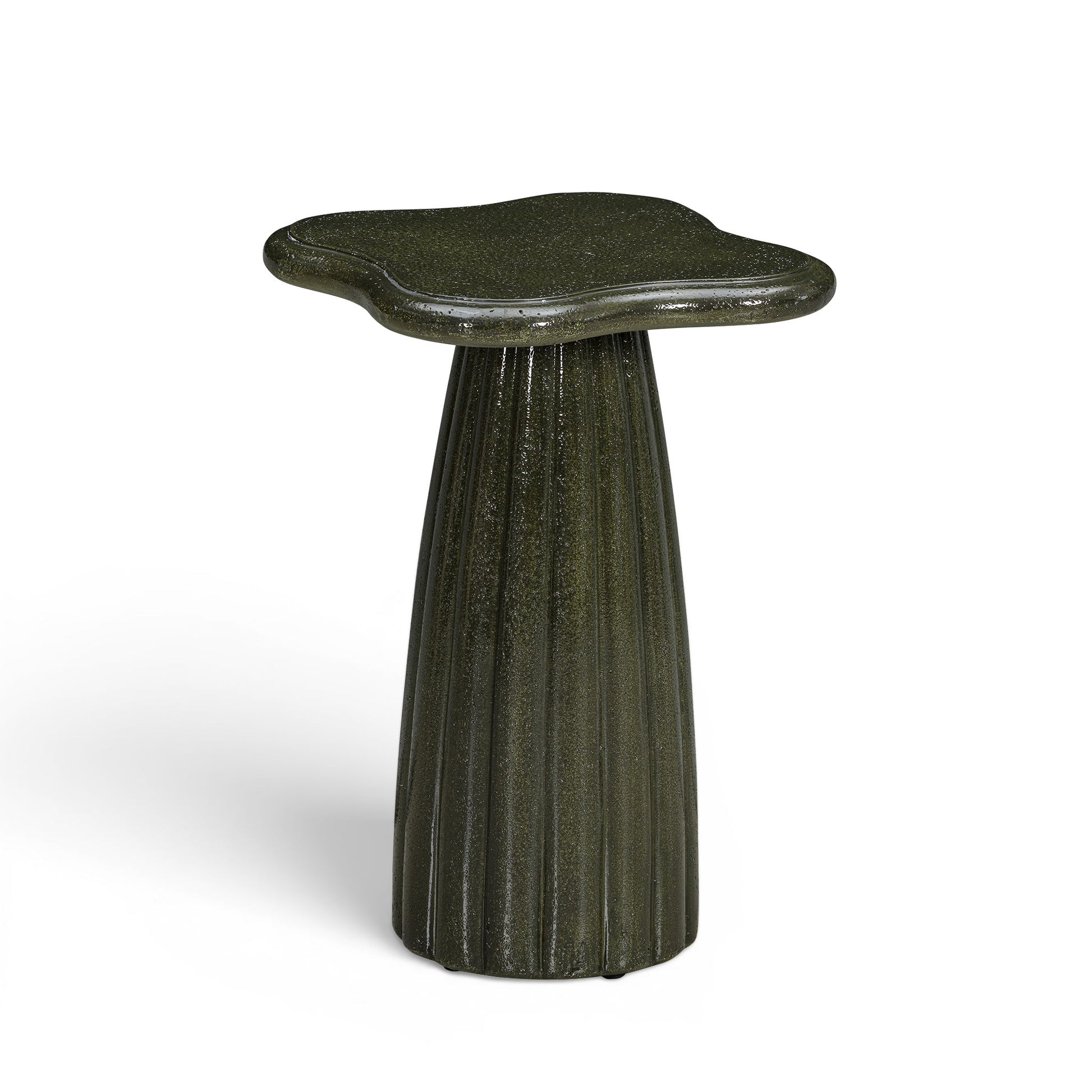 Addison Green Concrete Indoor/Outdoor Side Table - TOV-OC55057