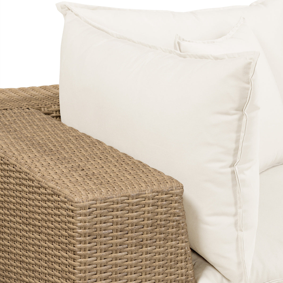 Cali 4-Piece Performance Fabric & Wicker Outdoor Sectional - REN-O12163-SEC