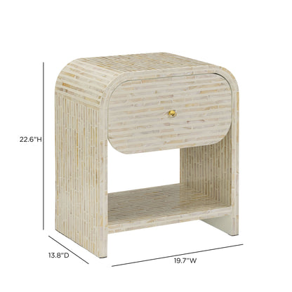 Borno Mother of Pearl Nightstand - TOV-B54951