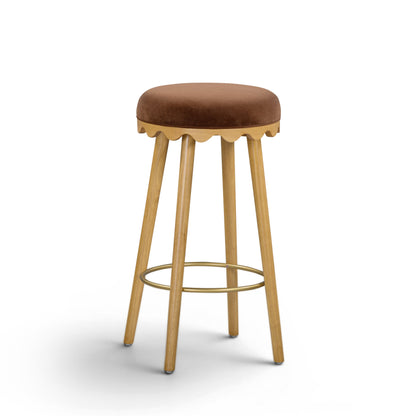 Oodle Performance Vegan Mohair Bar and Counter Stool - TOV-D54964