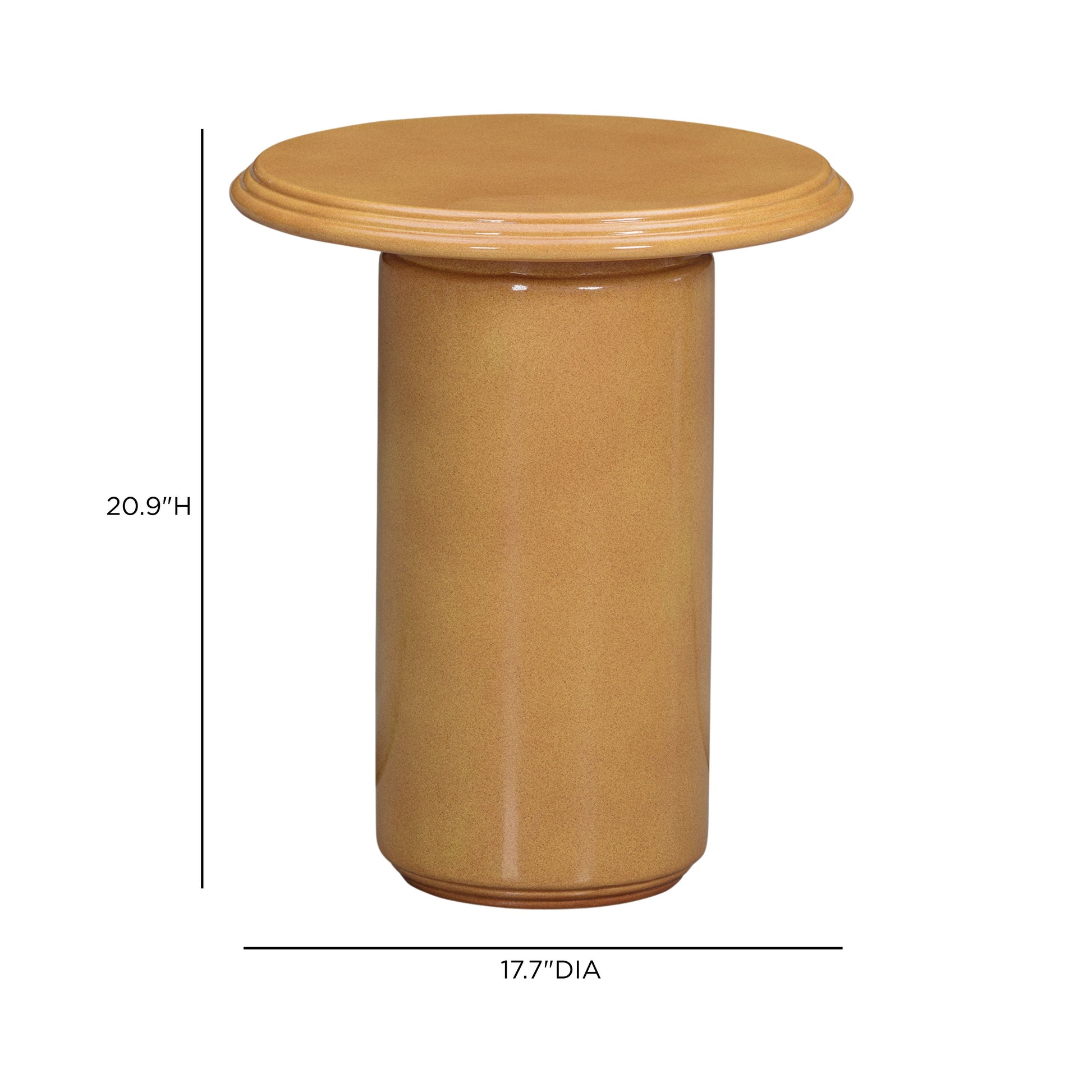 Tate Turmeric Concrete Indoor/Outdoor Side Table