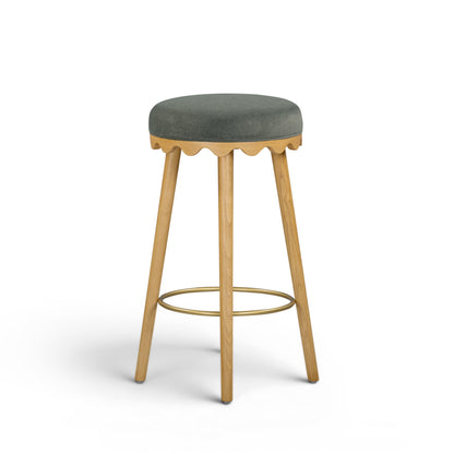Oodle Performance Vegan Mohair Bar and Counter Stool - TOV-D54965