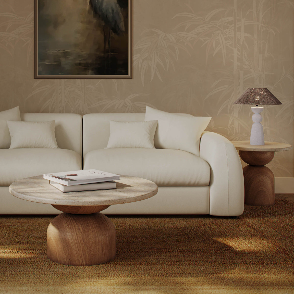 Cynthia Concrete Indoor/Outdoor Side Table - TOV-OC54483