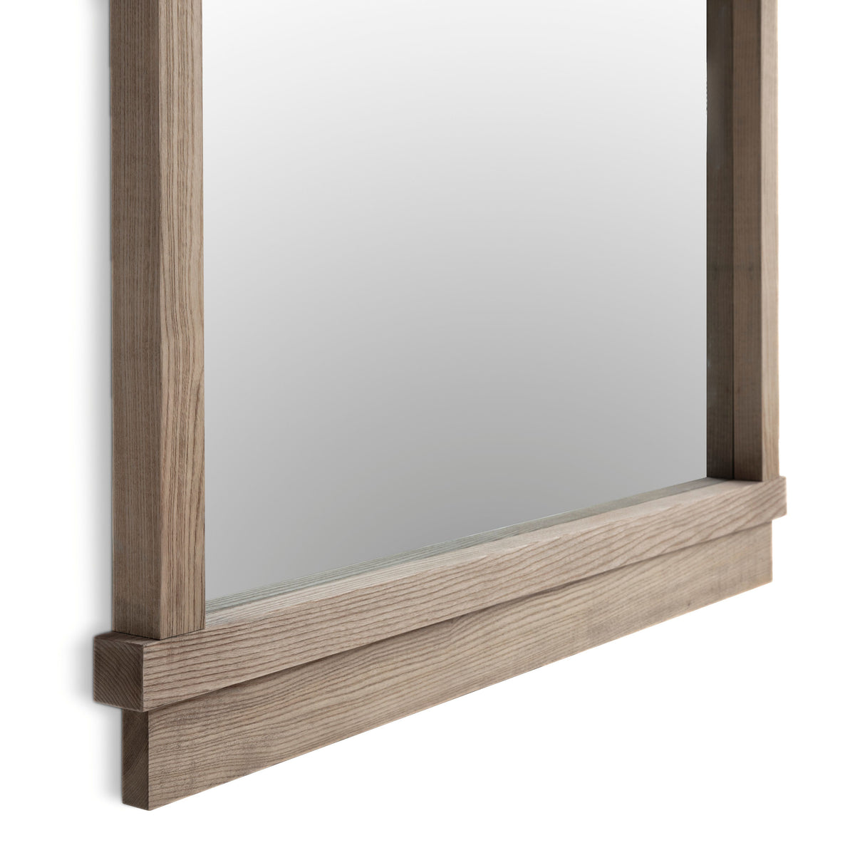 Aimee 44"X77" Solid Brushed Ash Floor Mirror - TOV-C69398